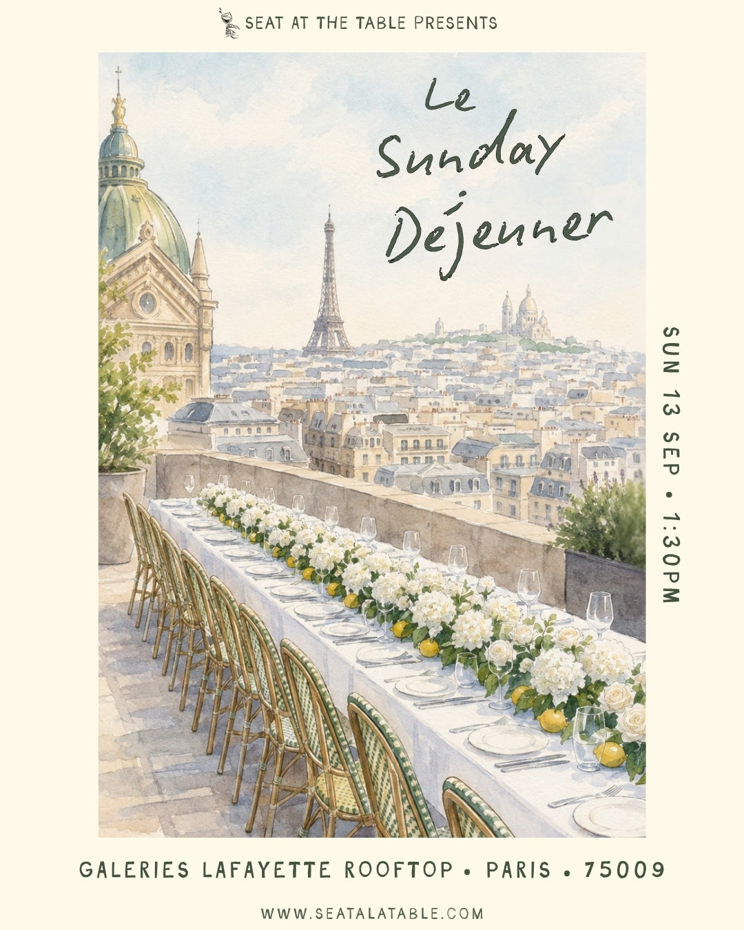 Galeries Lafayette Rooftop - "Le Sunday Déjeuner"