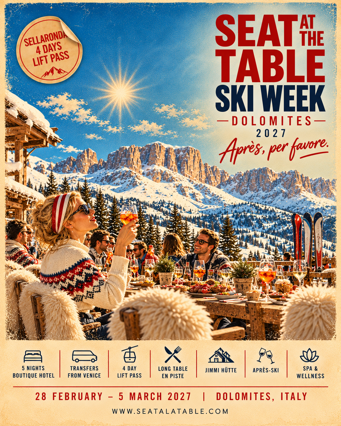 SATT Ski Week 2027 - Dolomites