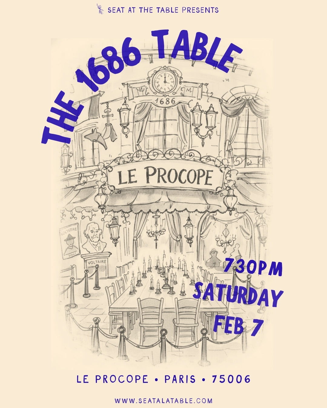 Le Procope - "The 1686 Table"