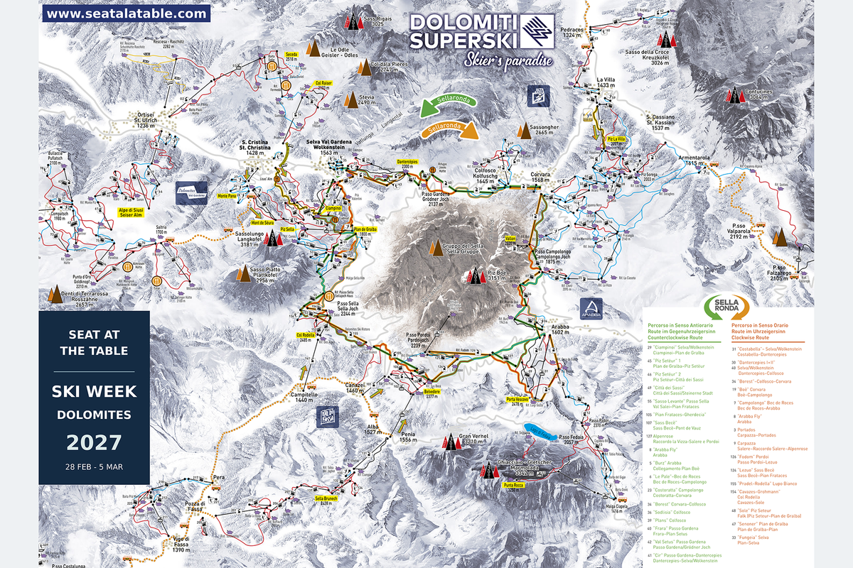 SATT Ski Week 2027 - Dolomites